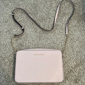 Michael Kors light pink crossbody bag